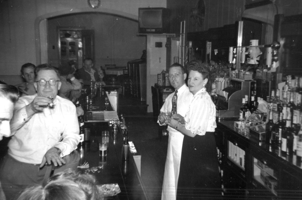 Texs Tavern 836 St. Clair Sheb 1953 Lucille and George Tex Rueckert