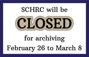 closed february 26 to march 8 for archiving